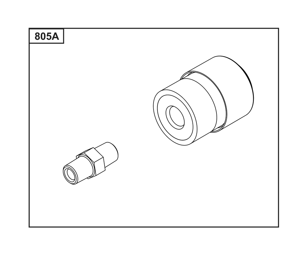 Air Intake Diagram and Parts List for 541477-2242-J1(54-61) 400000 - 699999 Briggs and Stratton Engine